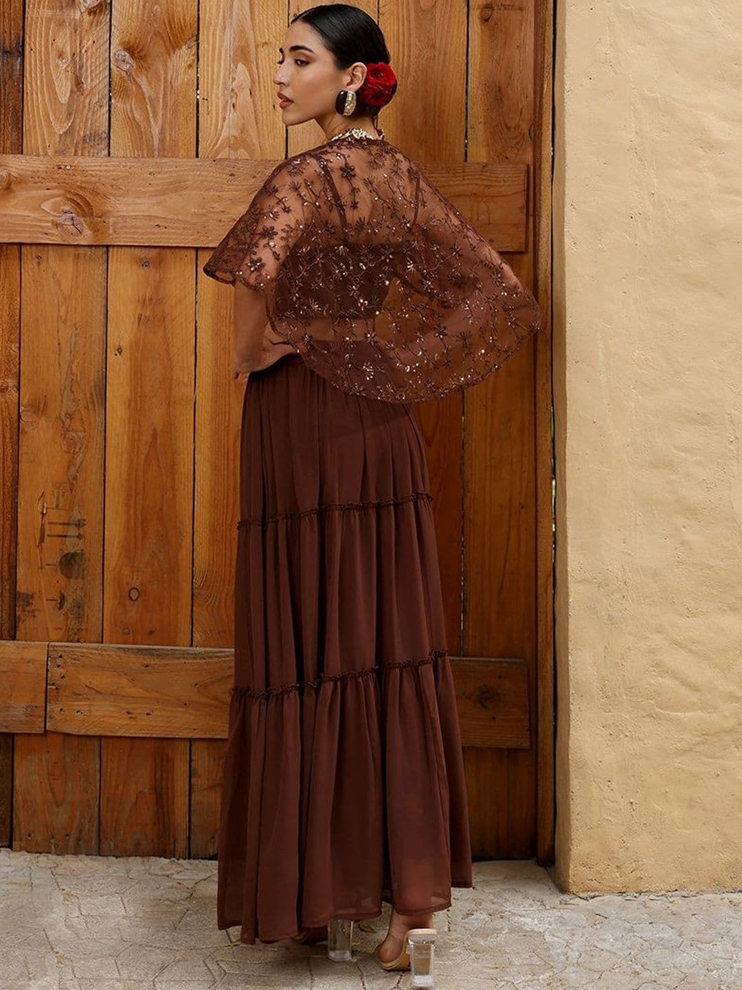 QISSA Embellished Sequinned Ready to Wear Lehenga & Blouse With Dupatta thumbnail 7