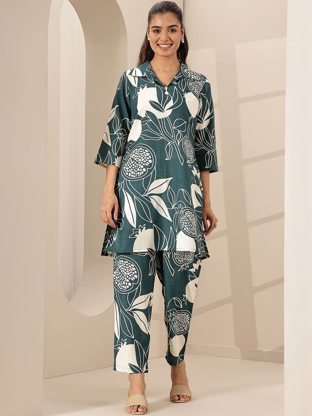 Libas Tropical Printed Tunic with Trousers thumbnail 6