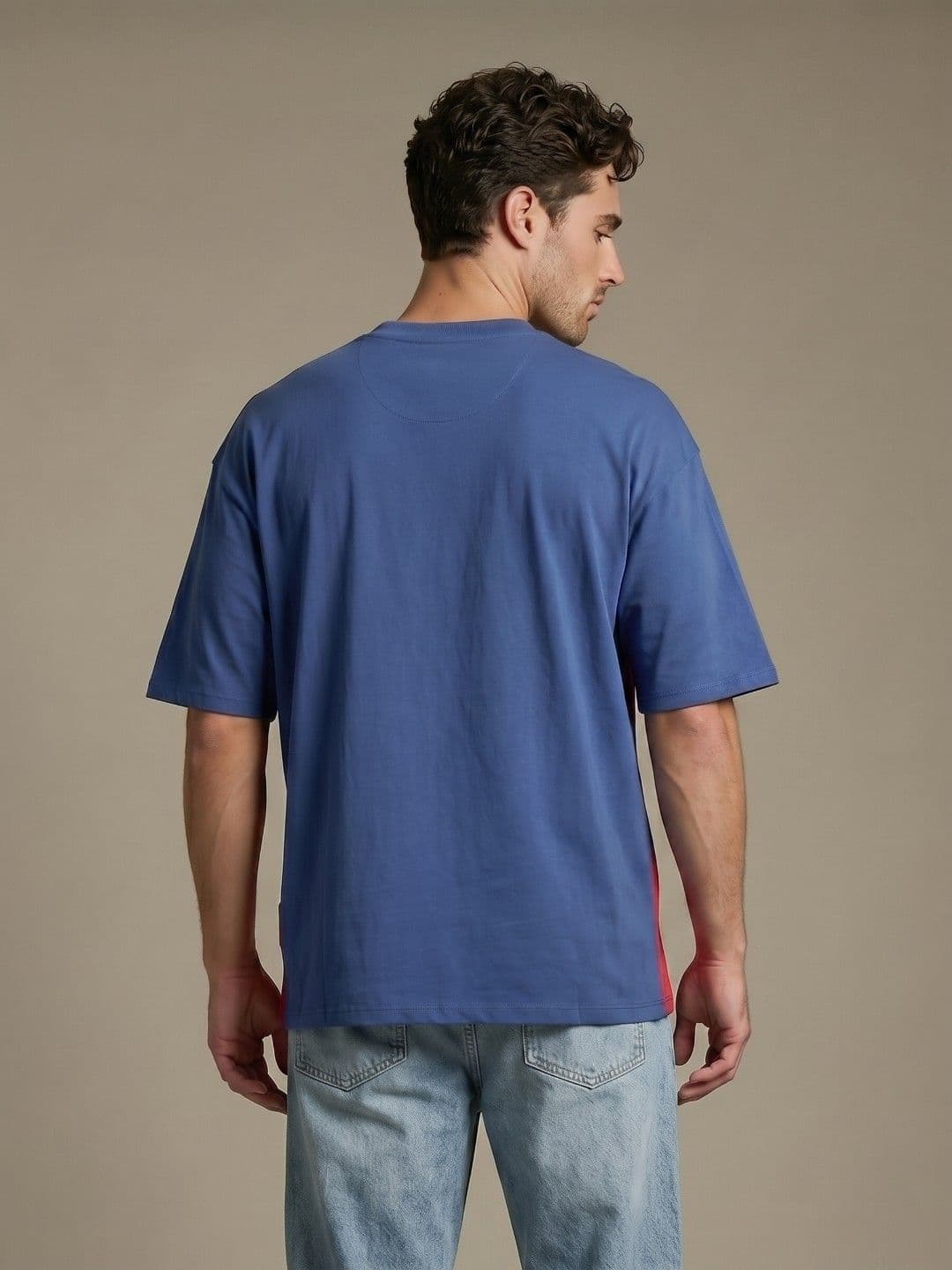 glitchez Drop-Shoulder Sleeves Oversized Fit T-shirt thumbnail 2