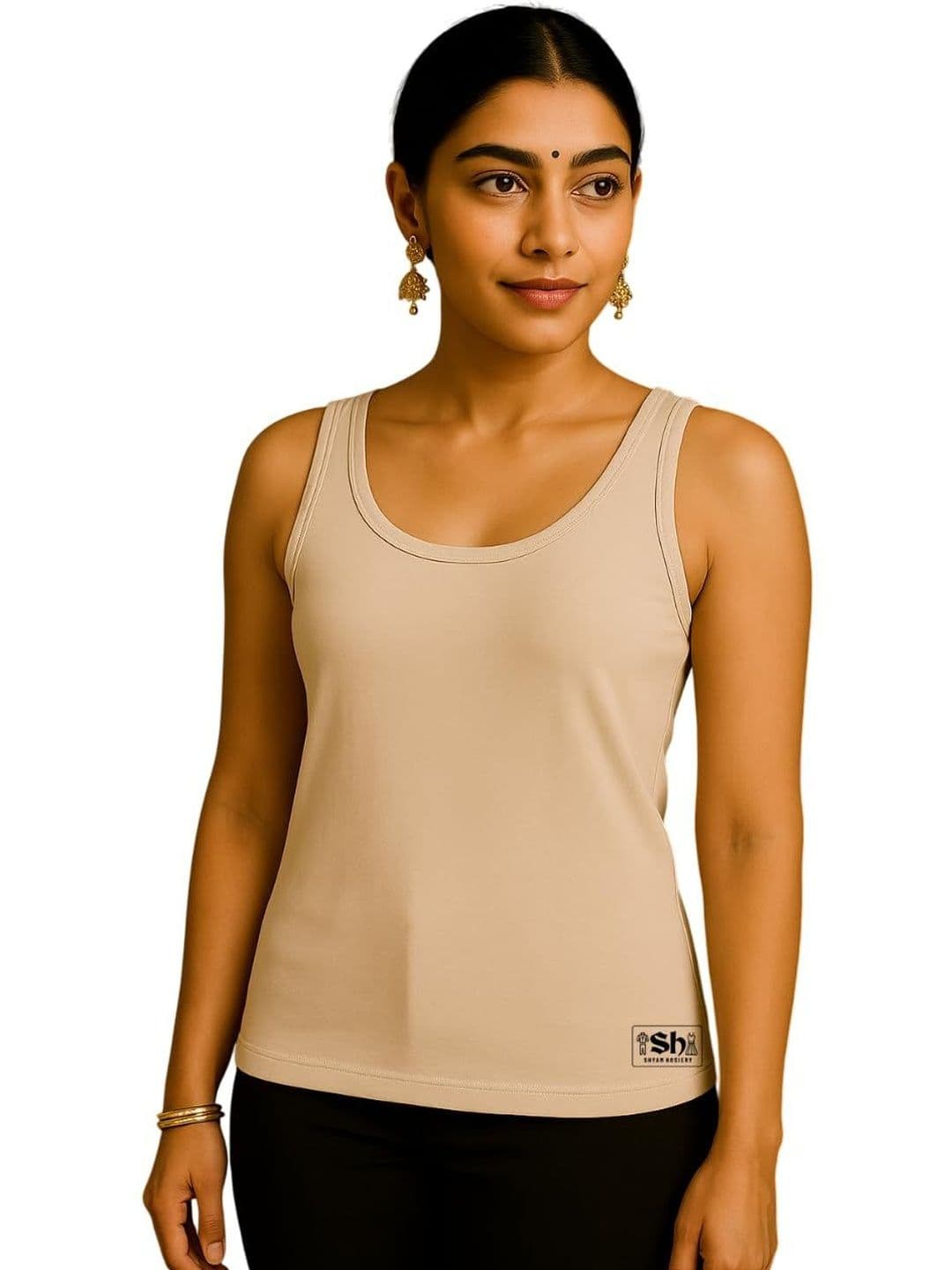 Shyam Hosiery Pack of 2 Cotton Non Padded Camisoles thumbnail 6