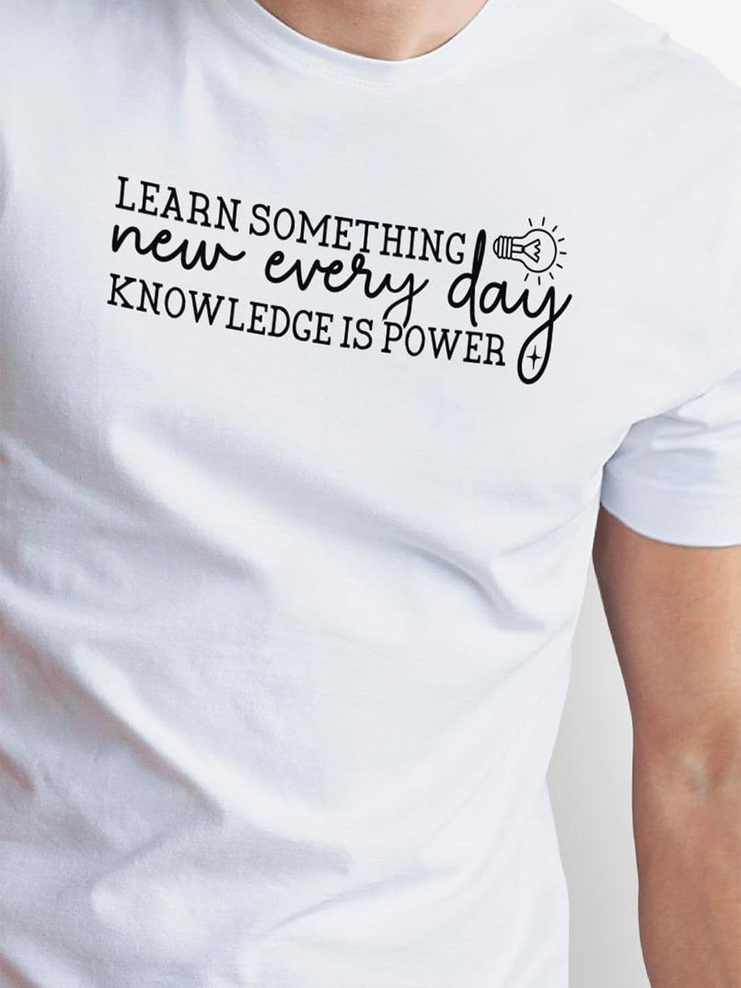 Seekbuylove Men Typography Printed Bio Finish T-shirt thumbnail 5