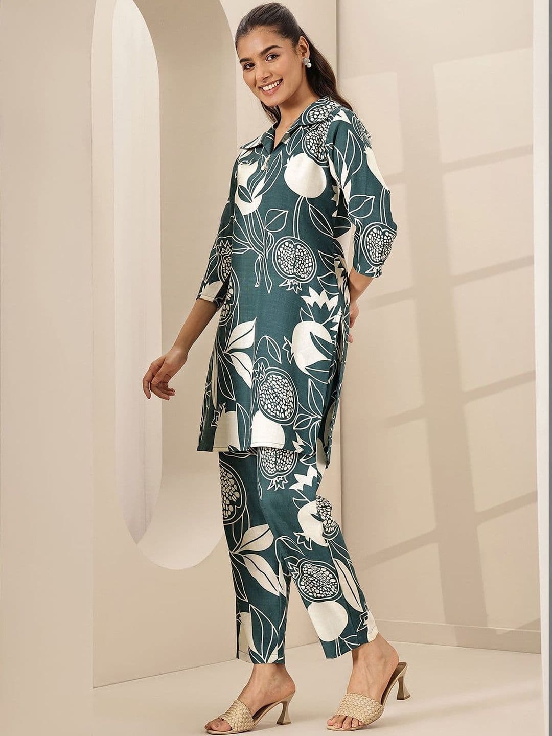 Libas Tropical Printed Tunic with Trousers thumbnail 4