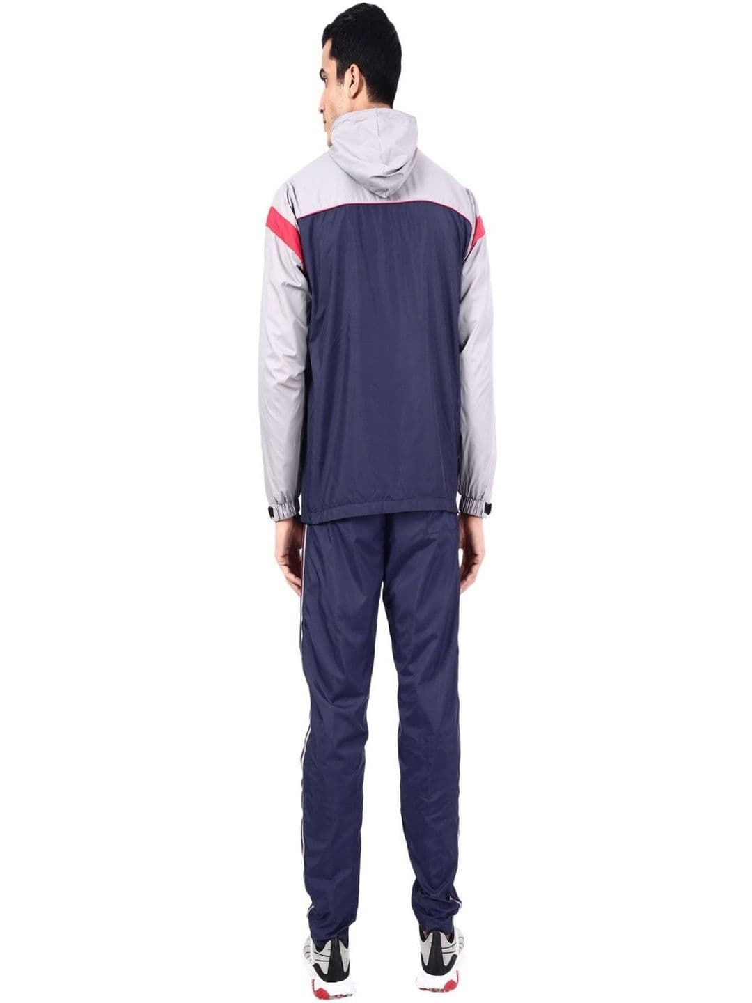 NU-9 Men Colourblocked Mock Collar Tracksuits thumbnail 2