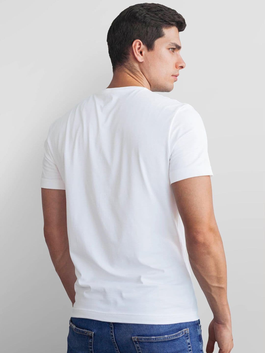 Seekbuylove Men Typography Printed Bio Finish T-shirt thumbnail 4