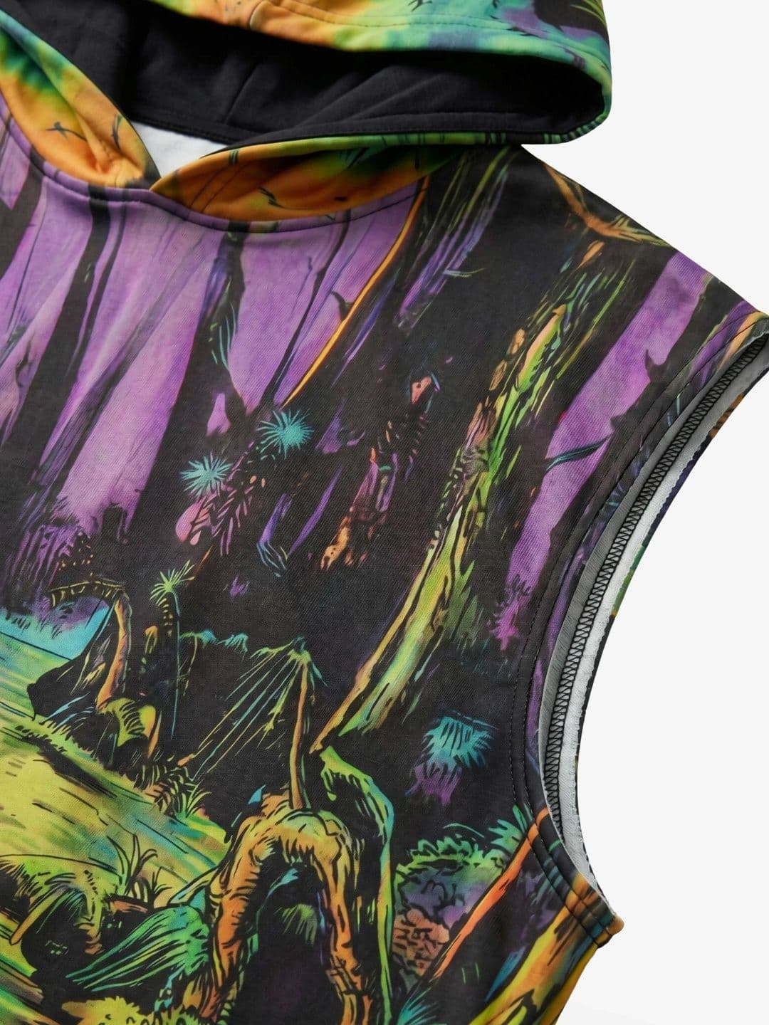 Clazzey Men Printed Hooded Sweatshirt thumbnail 2