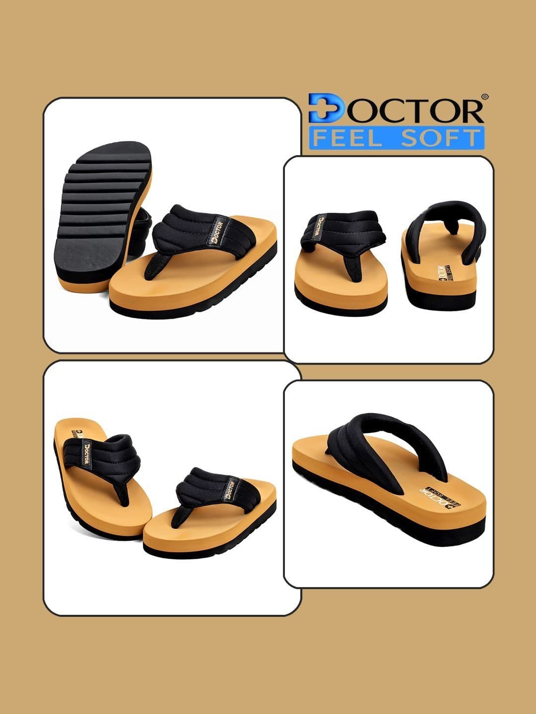 DOCTOR FEEL SOFT Men Thong Flip-Flops thumbnail 3