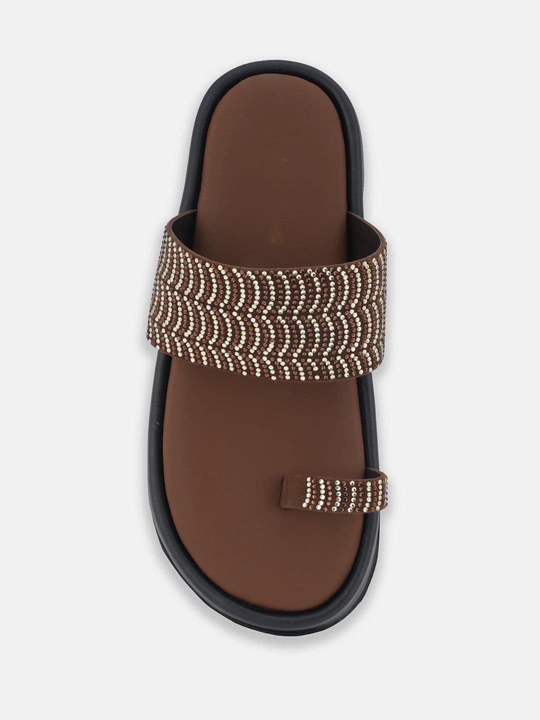 Liscott Women Embellished One Toe Flats thumbnail 3
