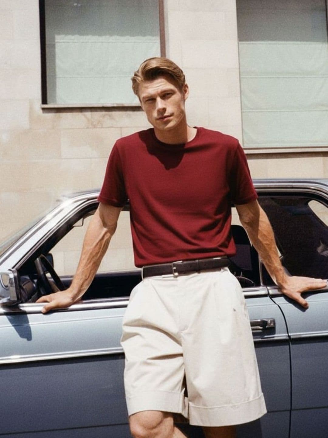 Rigo Men Maroon Solid Round Neck Regular Fit Cotton T-shirt - view 1