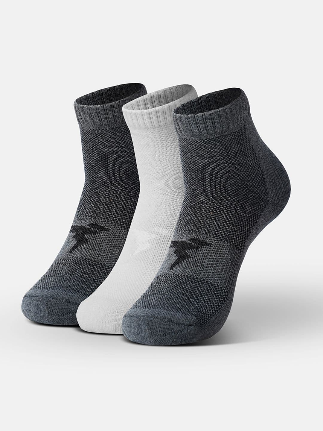 Technosport Unisex Pack of 3 Patterned Ankle Length Socks - view 1