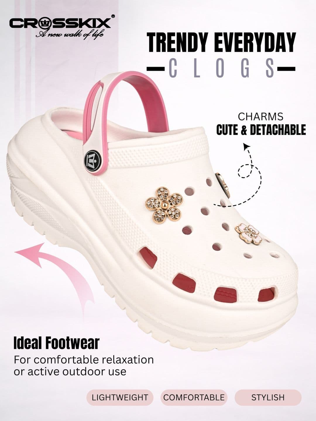 CROSSKIX Women Clogs Sandals thumbnail 2