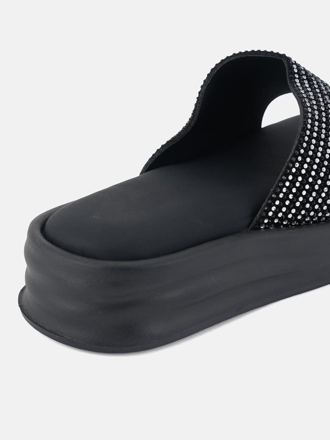 Liscott Women Embellished Party Open Toe Flats thumbnail 2
