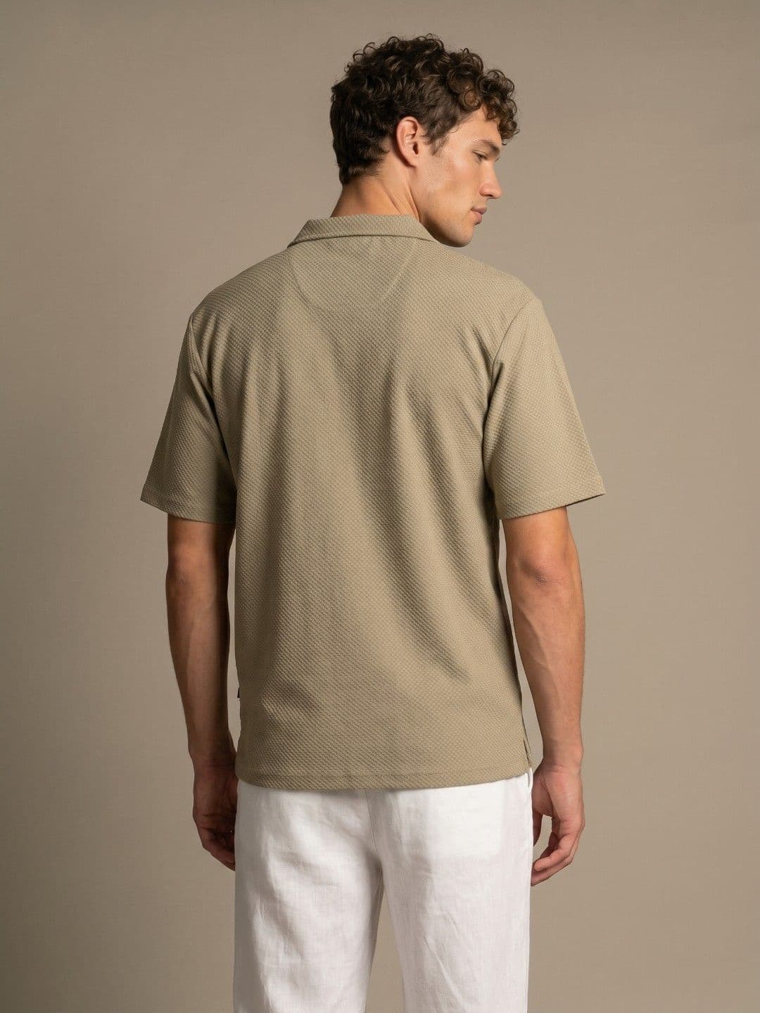 glitchez Polo Collar Drop-Shoulder Sleeves T-shirt thumbnail 2
