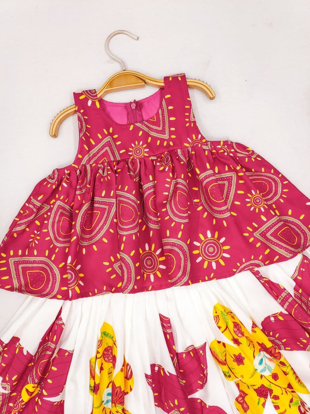 Sangria Girls Printed Round Neck Flared Lehenga Choli thumbnail 4