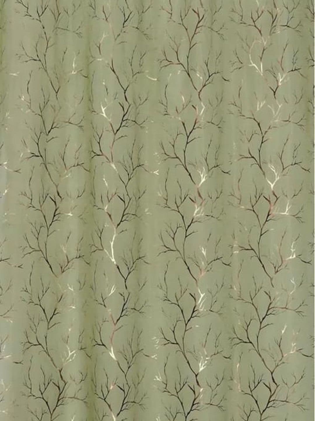 RIDHAAN Green Set of 2 Sheer Long Door Curtain thumbnail 4