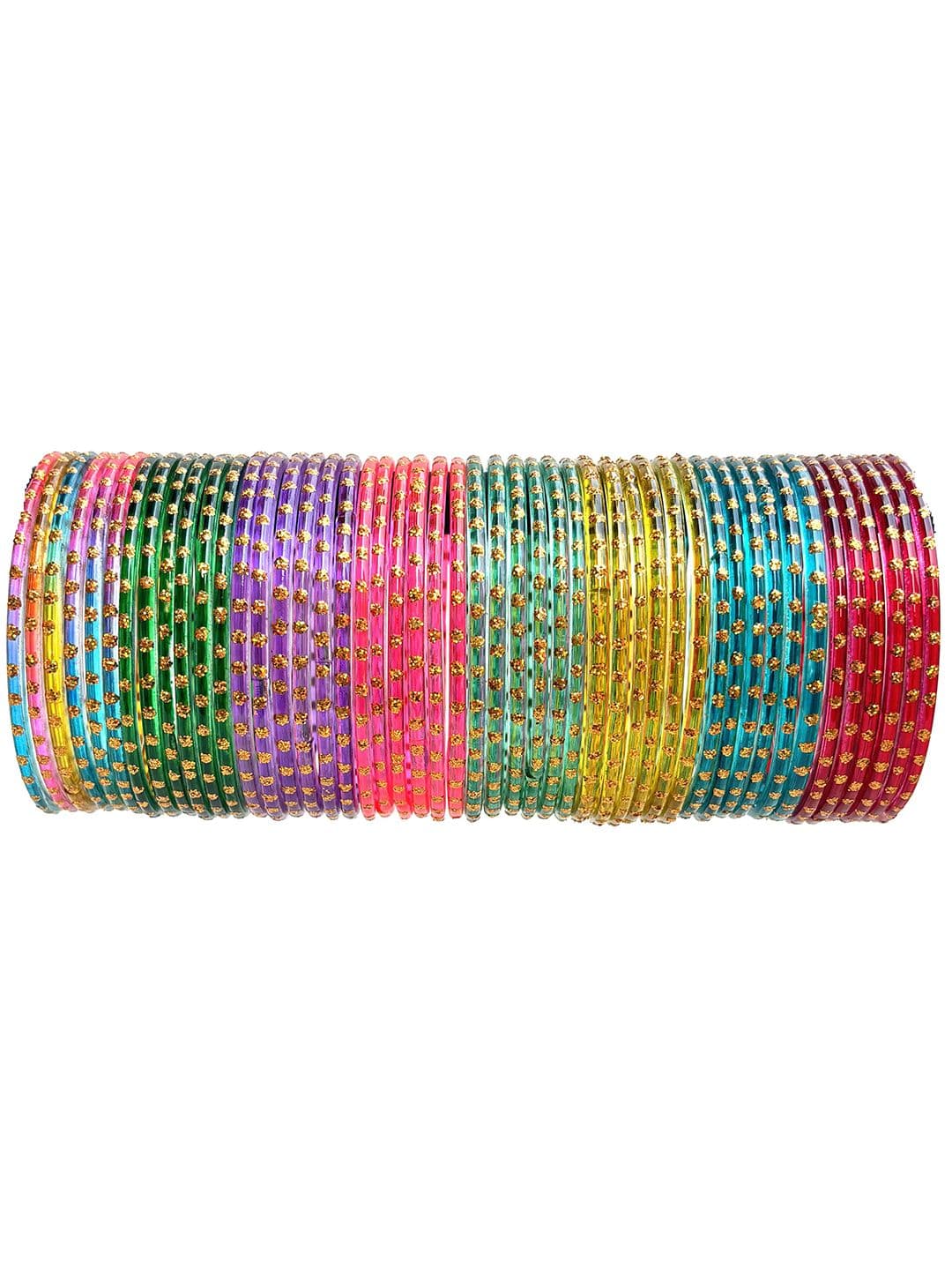 HAND KKRAFTS Set Of 8 Stone Studded  Bangle thumbnail 3