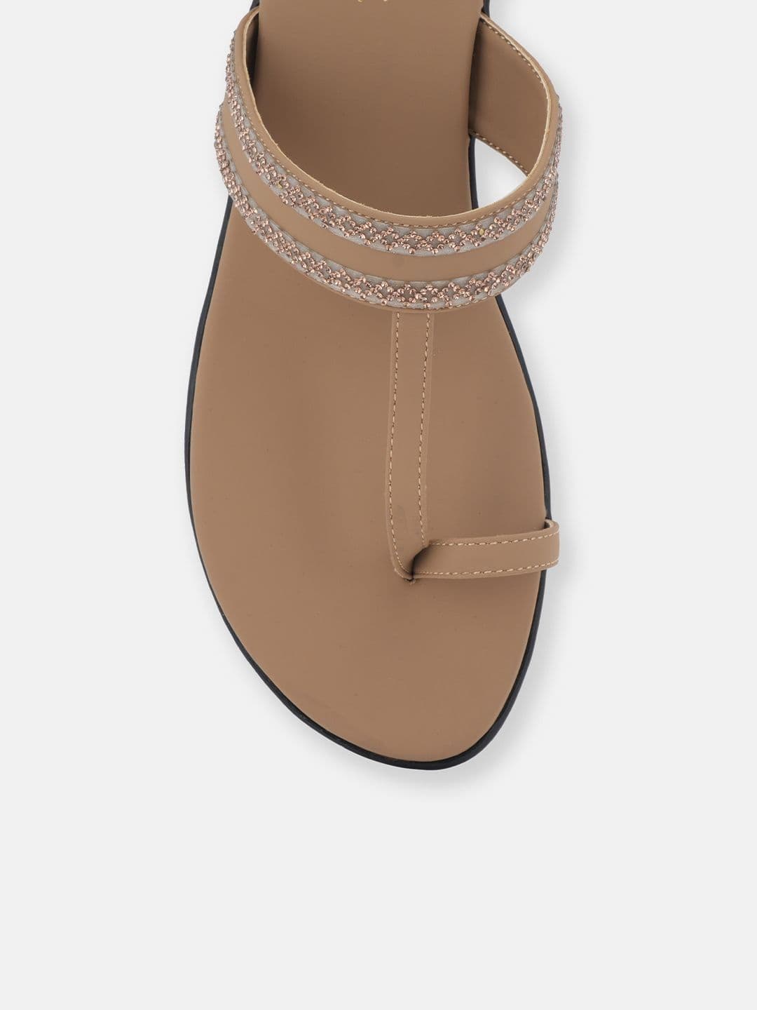 Liscott Women Embellished One Toe Flats thumbnail 5