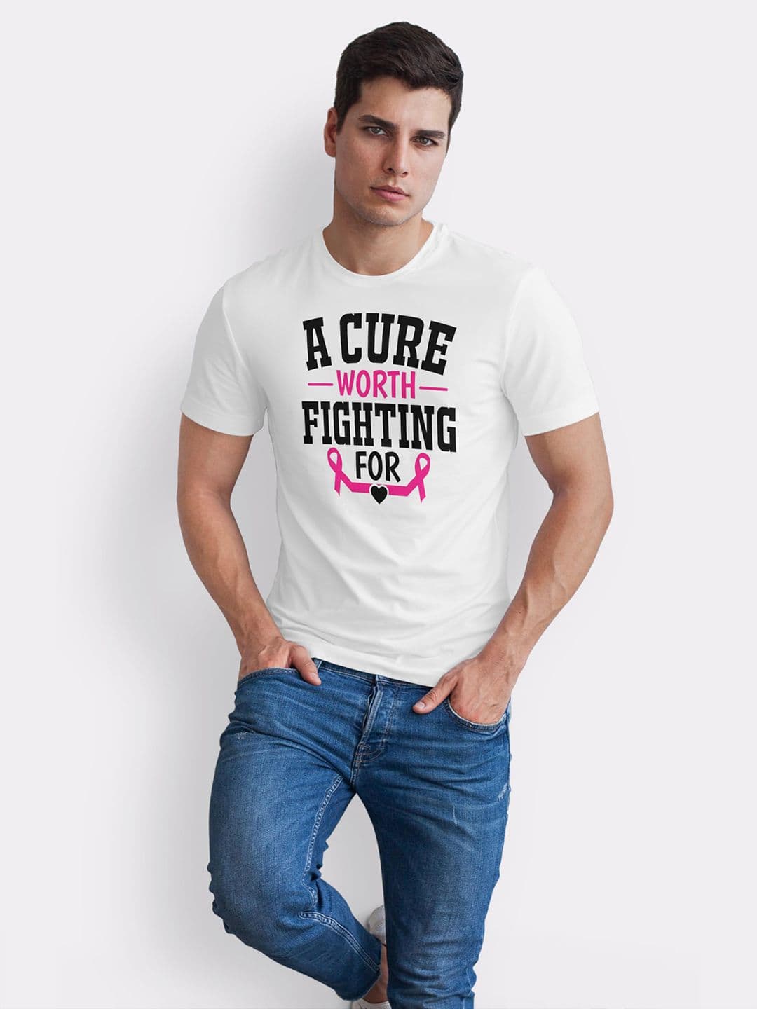 Seekbuylove Men Typography Printed Bio Finish T-shirt thumbnail 4