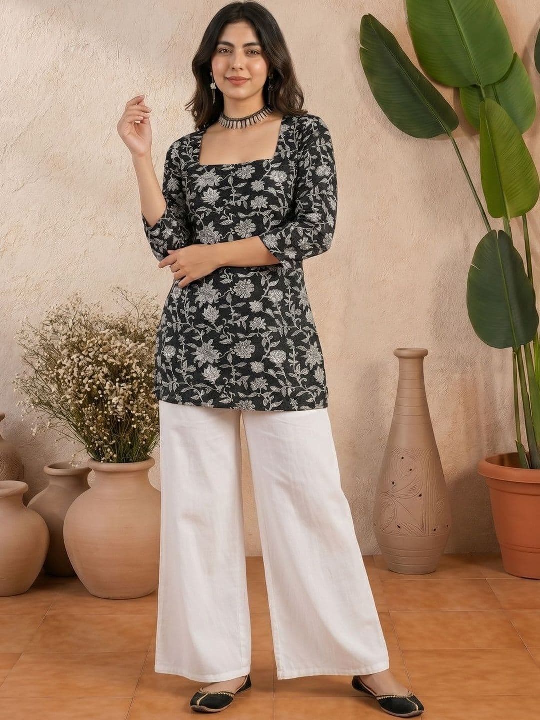 Sangria Printed Pure Cotton Kurtis thumbnail 4
