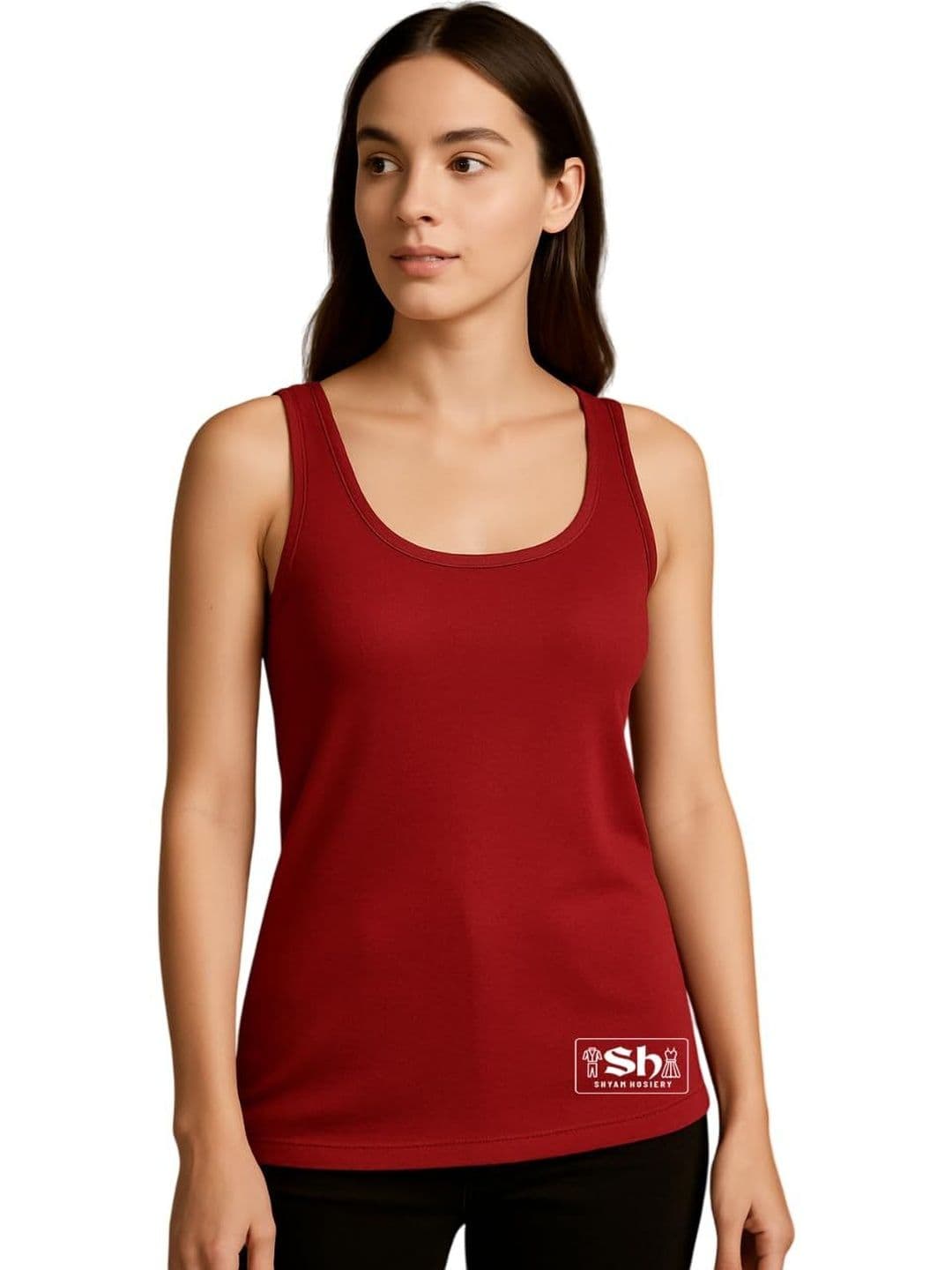 Shyam Hosiery Pack of 2 Cotton Non Padded Camisoles thumbnail 2
