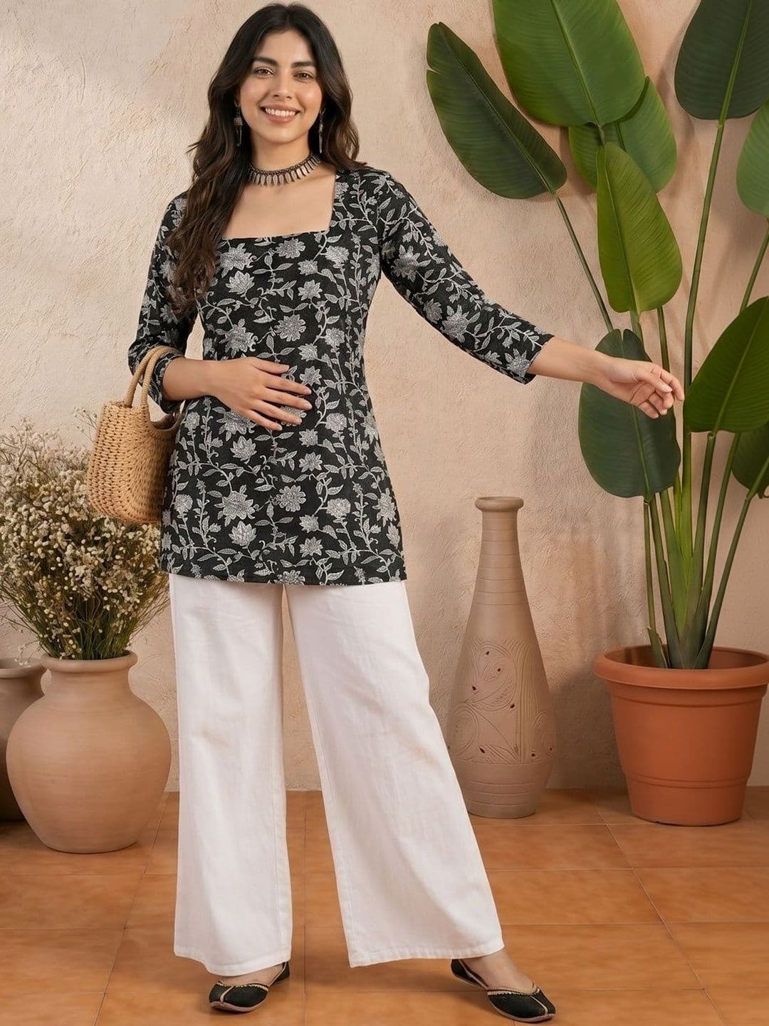 Sangria Printed Pure Cotton Kurtis thumbnail 3