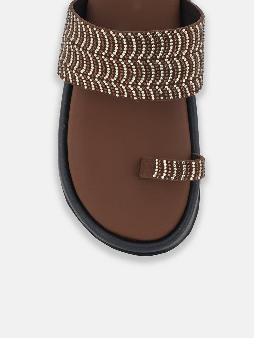 Liscott Women Embellished One Toe Flats thumbnail 4