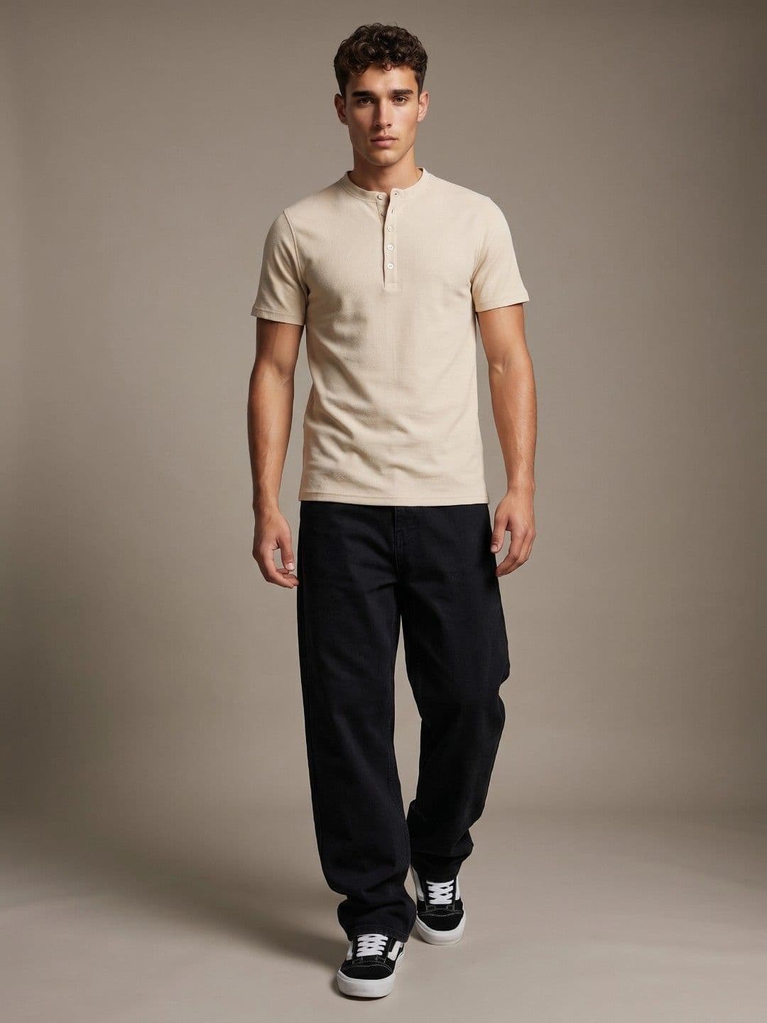 glitchez Men Henley Neck T-shirt thumbnail 5