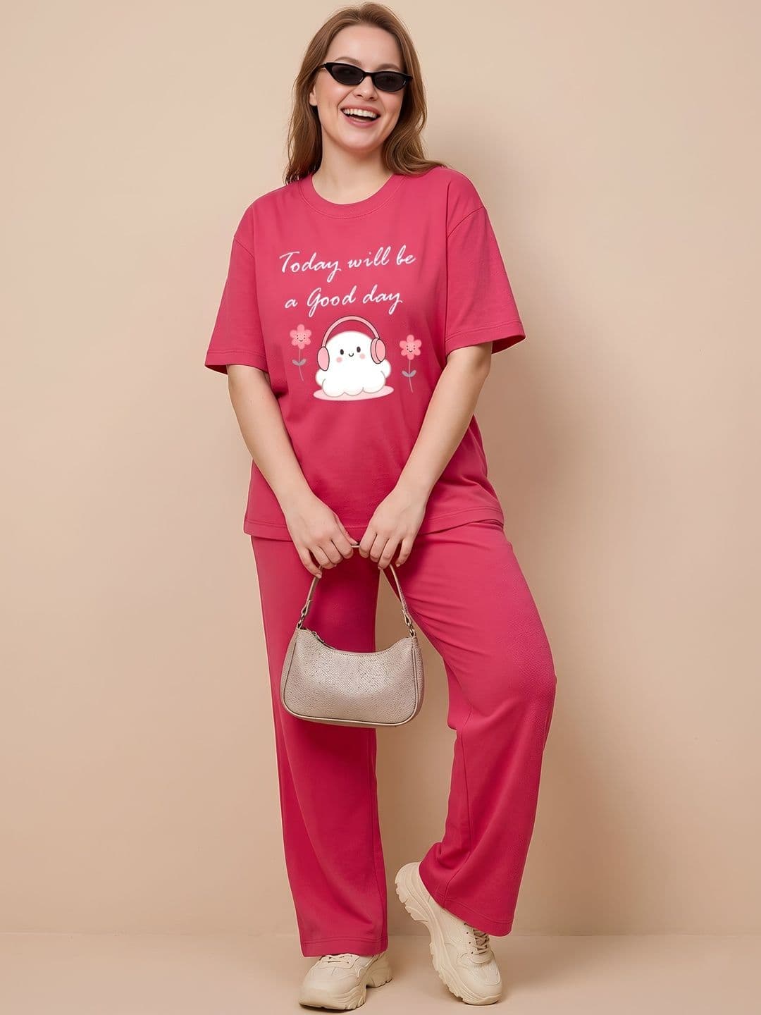 My Swag Cotton Printed T-shirt with Trousers thumbnail 4