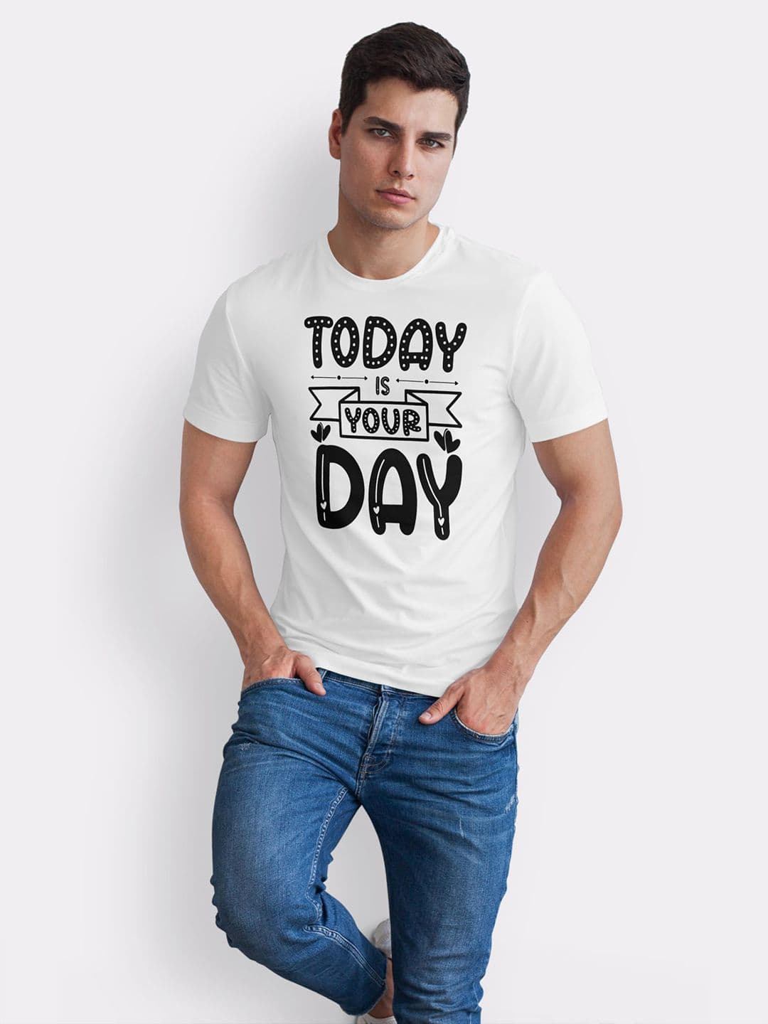 Seekbuylove Men Typography Printed Bio Finish T-shirt thumbnail 5
