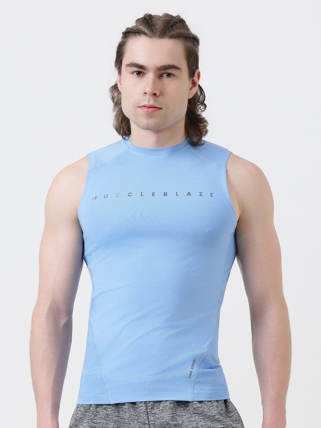 MuscleBlaze Unisex Brand Logo Printed Round Neck Compression T-shirt - view 1