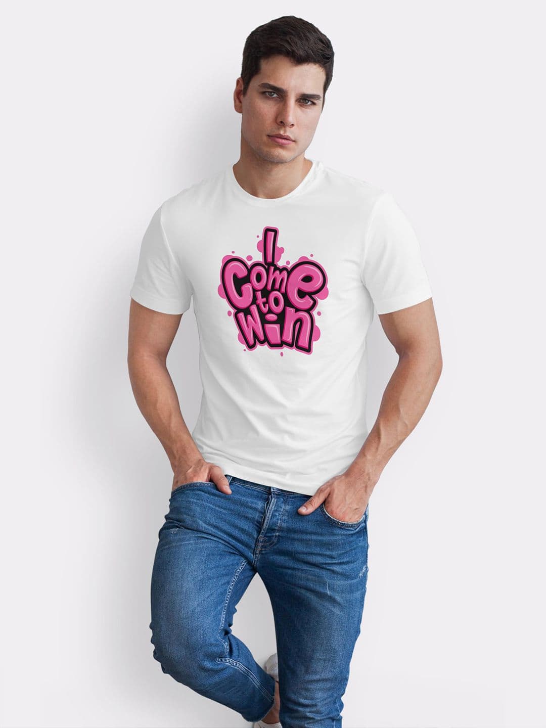 Seekbuylove Men Typography Printed Bio Finish T-shirt thumbnail 2