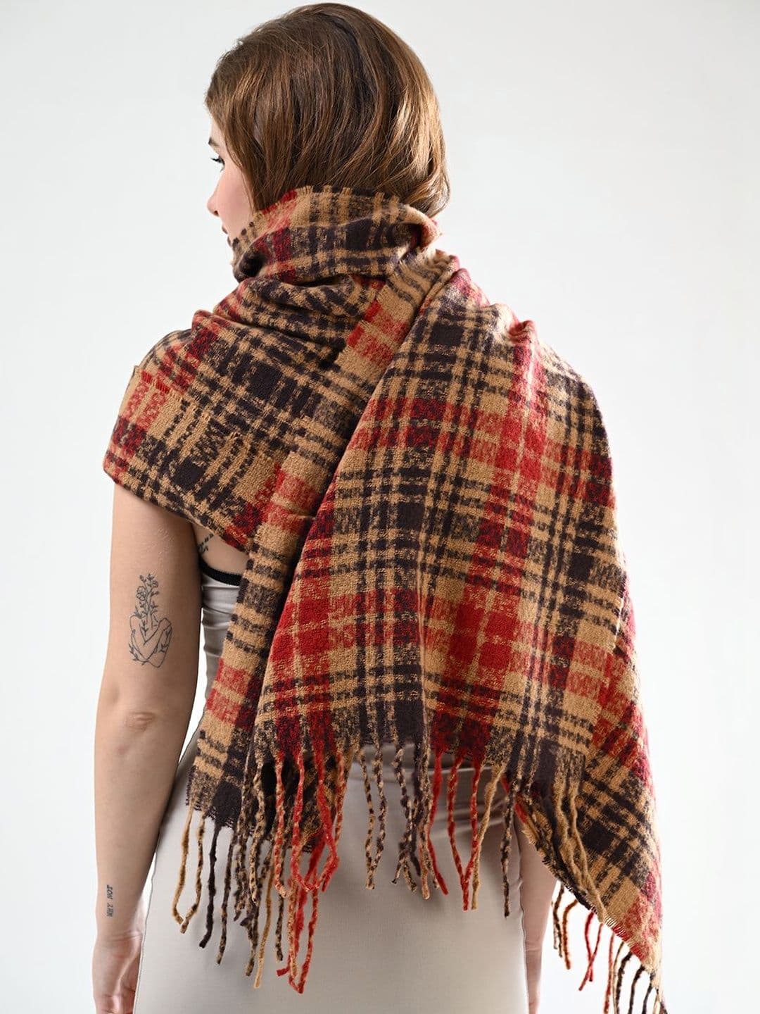 Cazzano Women Striped Printed Shawl thumbnail 5