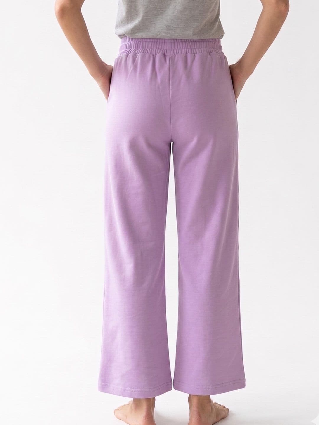 SUGNAA Women Solid Mid Rise Pure Cotton Pyjama thumbnail 5