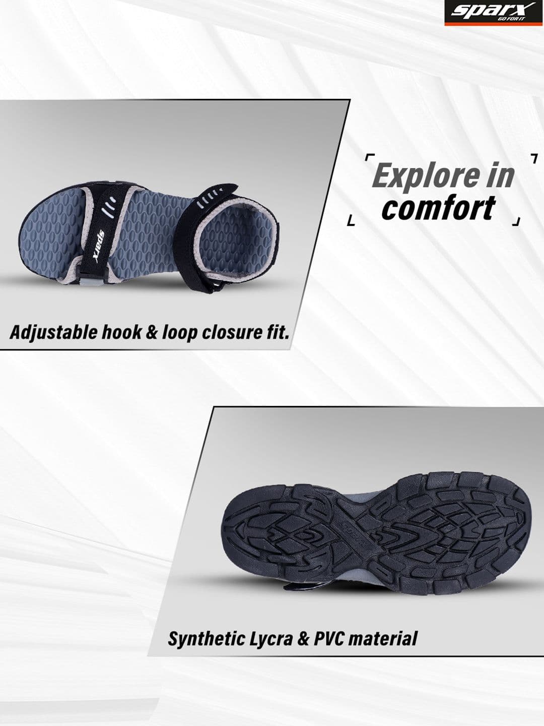 Sparx Men Textured Sports Sandals thumbnail 7