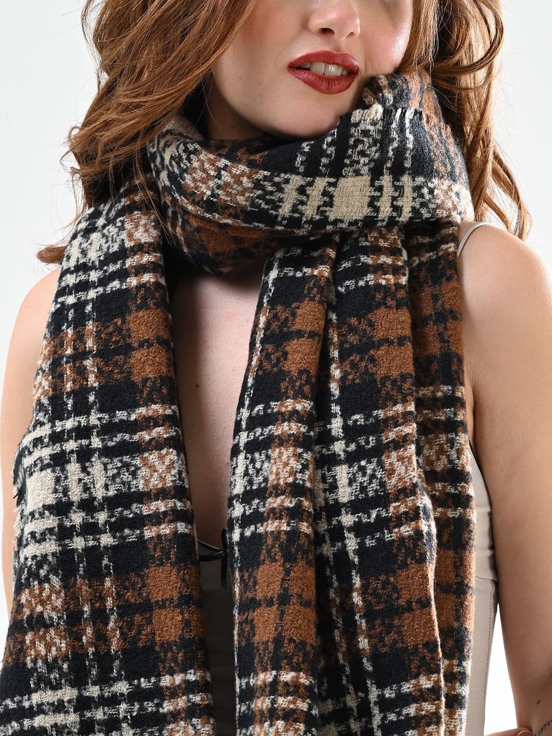 Cazzano Women Striped Embroidered Shawl thumbnail 3