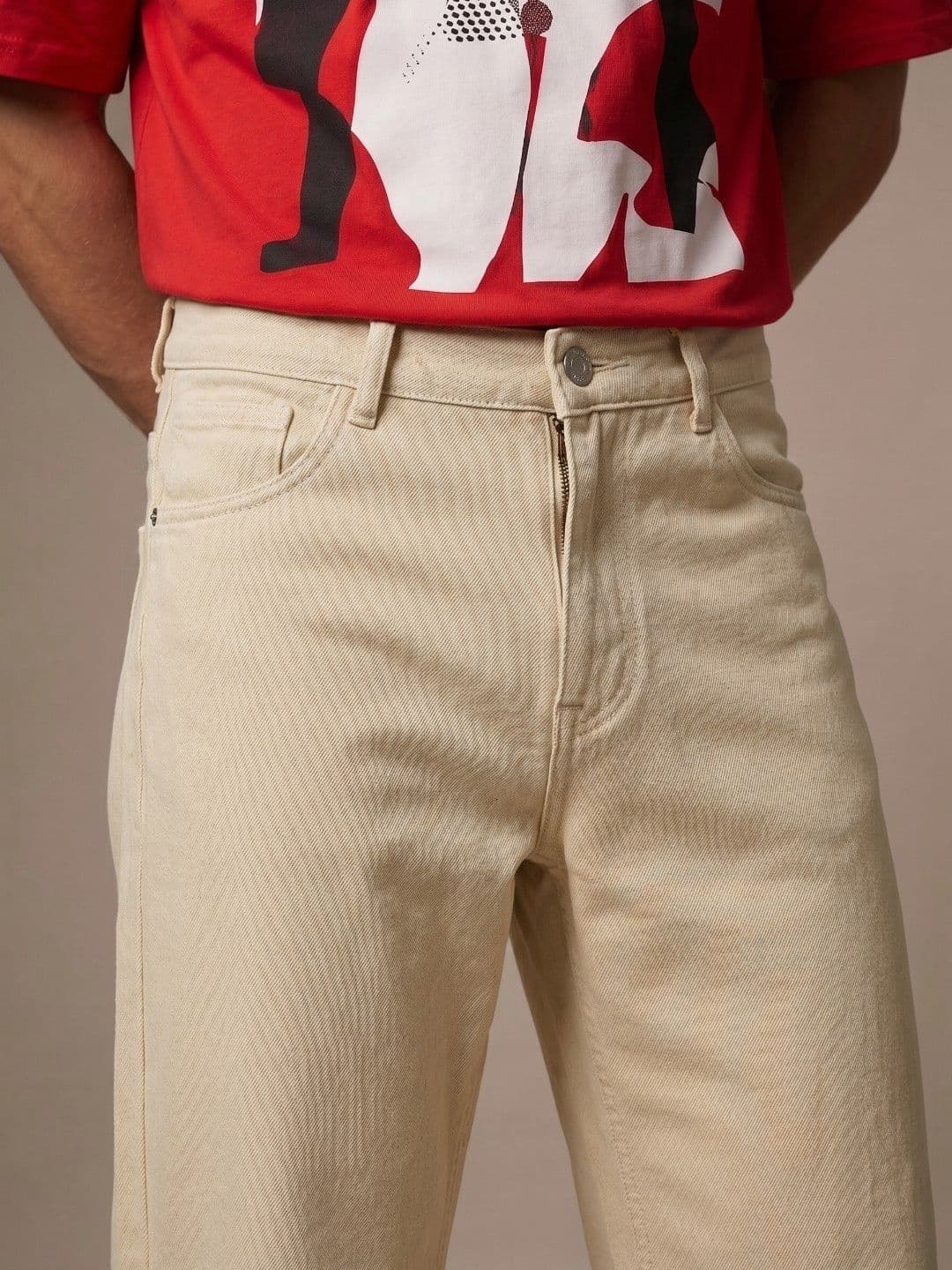 glitchez Men Pure Cotton Bootcut Mid-Rise Jeans thumbnail 5