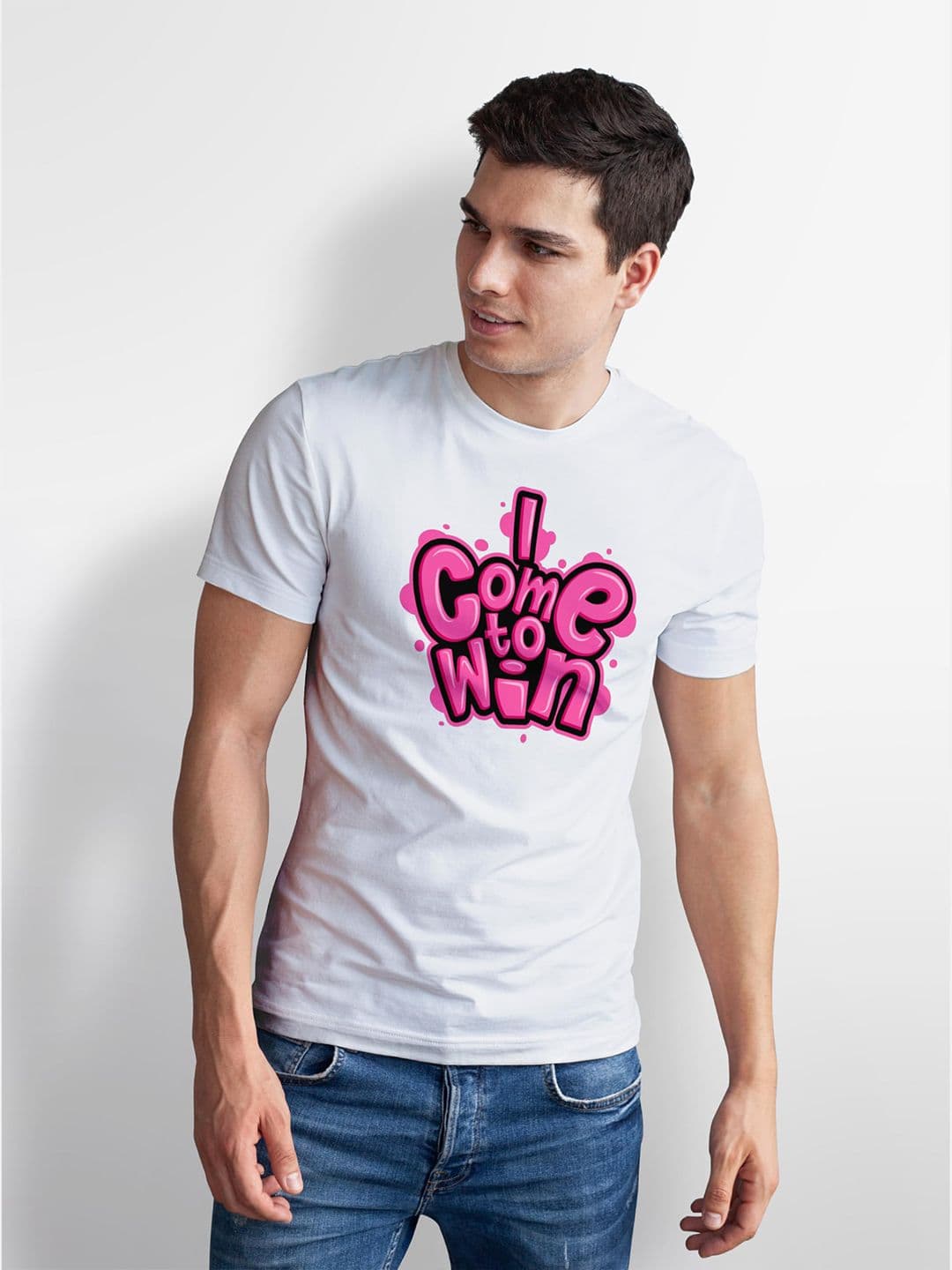 Seekbuylove Men Typography Printed Bio Finish T-shirt thumbnail 4