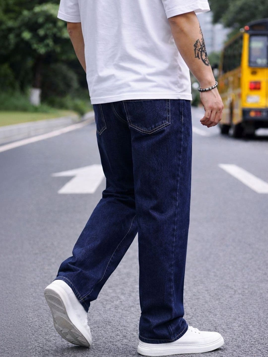 BREXX Men Comfort Straight Fit Mid-Rise Stretchable Jeans thumbnail 3