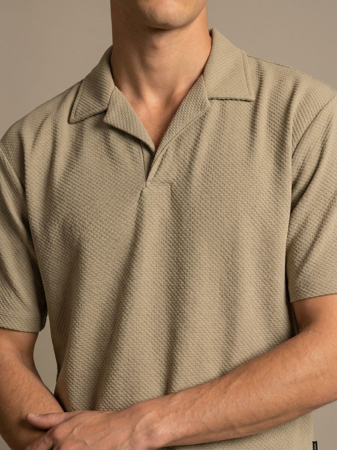 glitchez Polo Collar Drop-Shoulder Sleeves T-shirt thumbnail 5