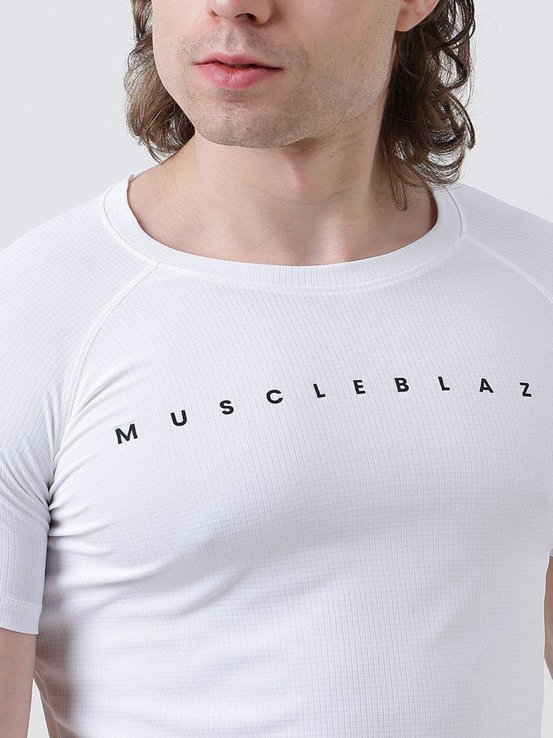 MuscleBlaze Unisex Typography Printed Round Neck Slim Fit T-shirt thumbnail 4