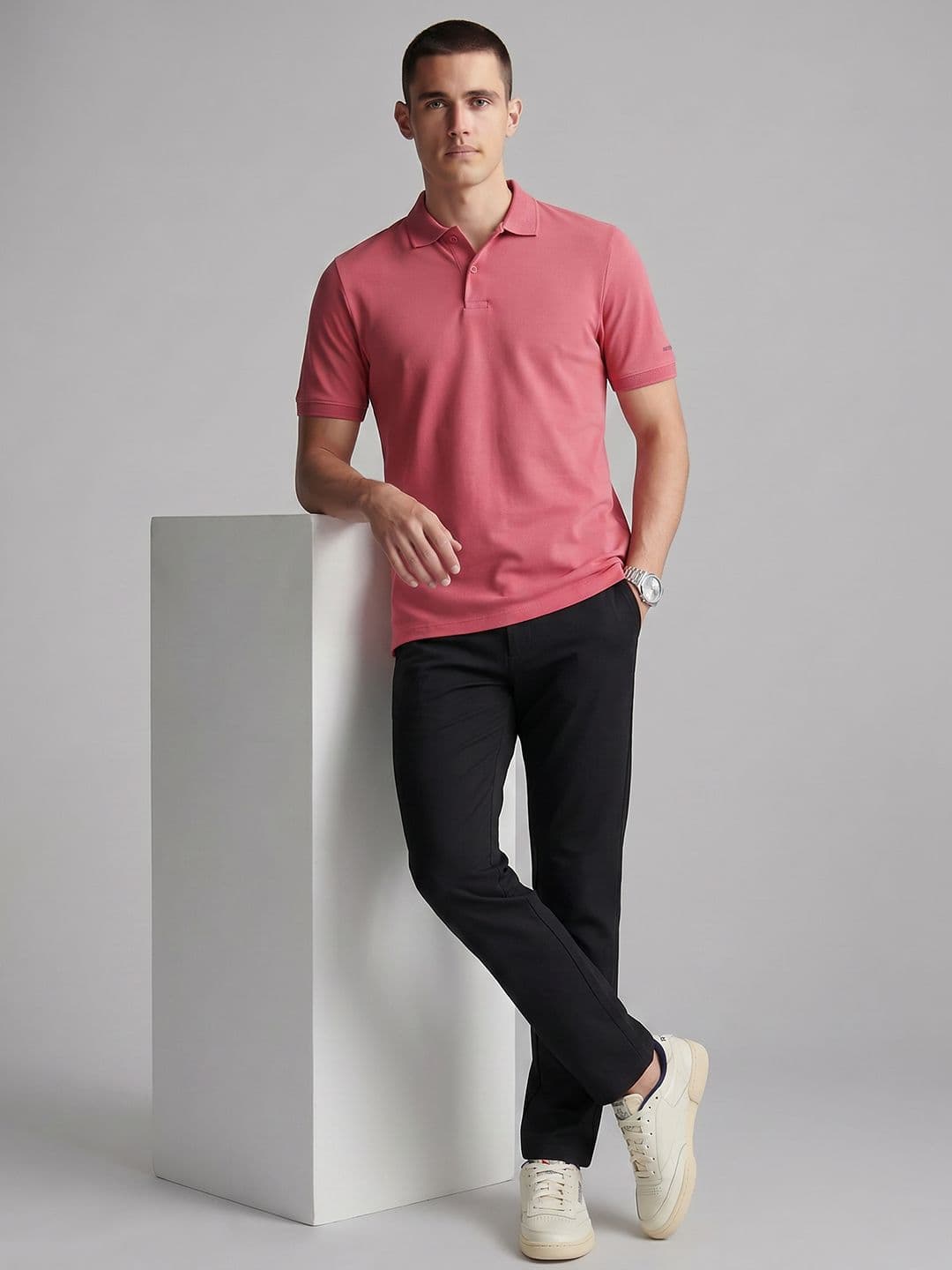 Van Heusen Pure Cotton Polo Collar T-shirt thumbnail 4