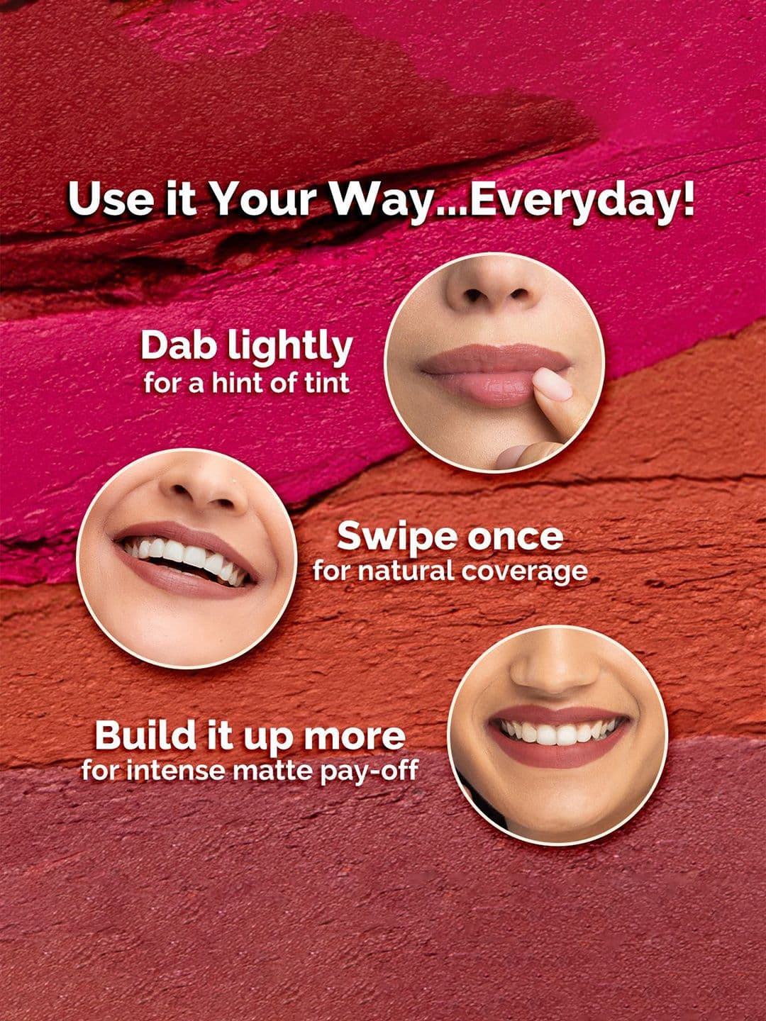 Mamaearth Moisture Matte Long Stay Bullet Lipstick - Red Caramel 20 thumbnail 2