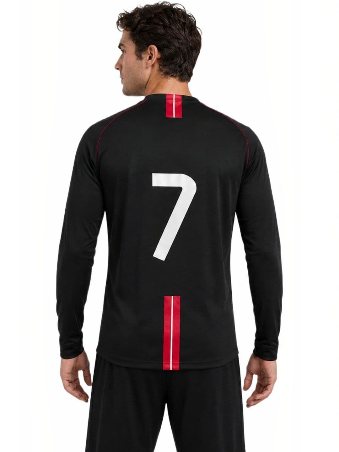 teky Men Brand Logo Manchester United Printed V-Neck T-shirt thumbnail 2