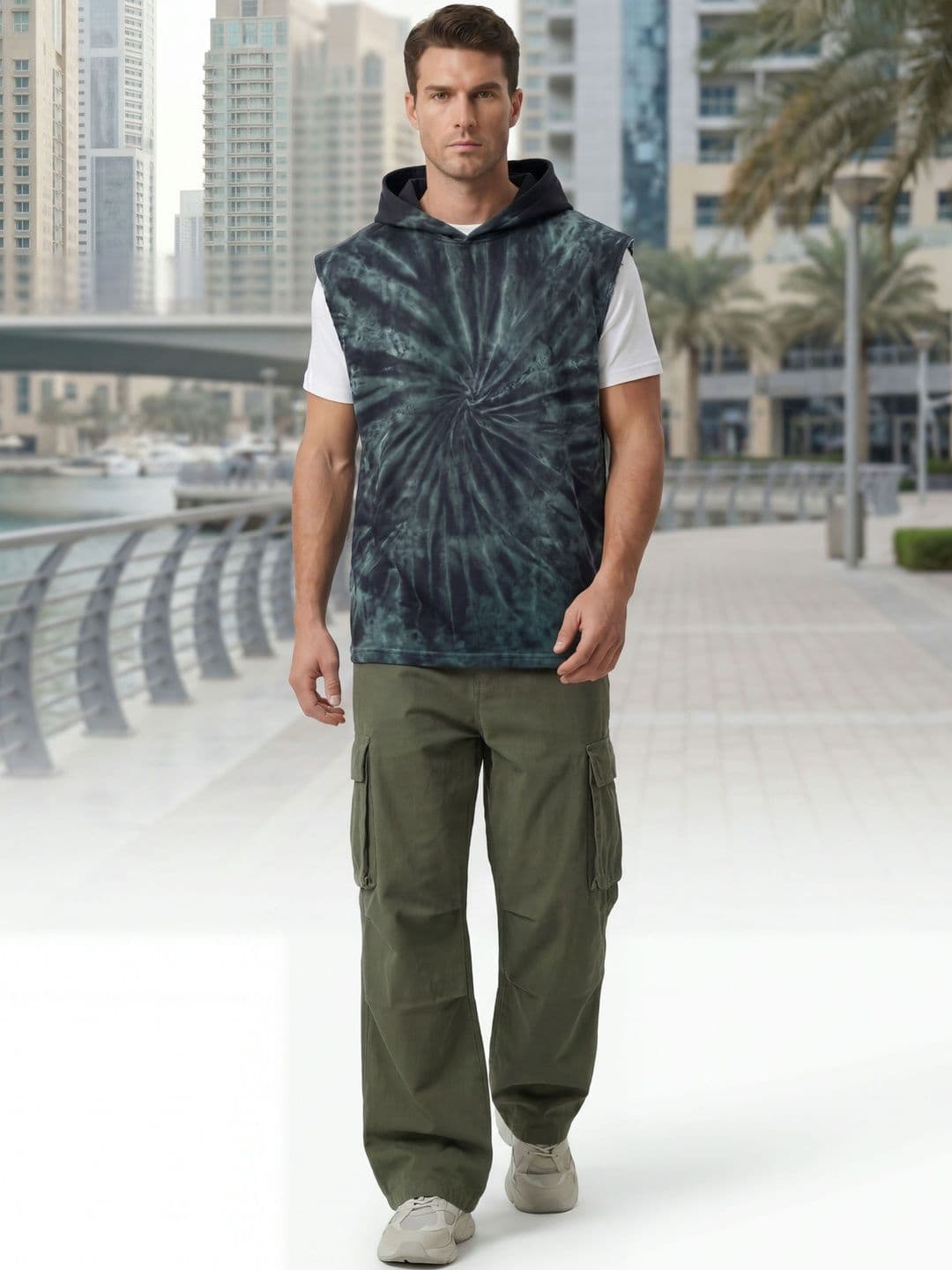 Clazzey Men Printed Hooded Sweatshirt thumbnail 2