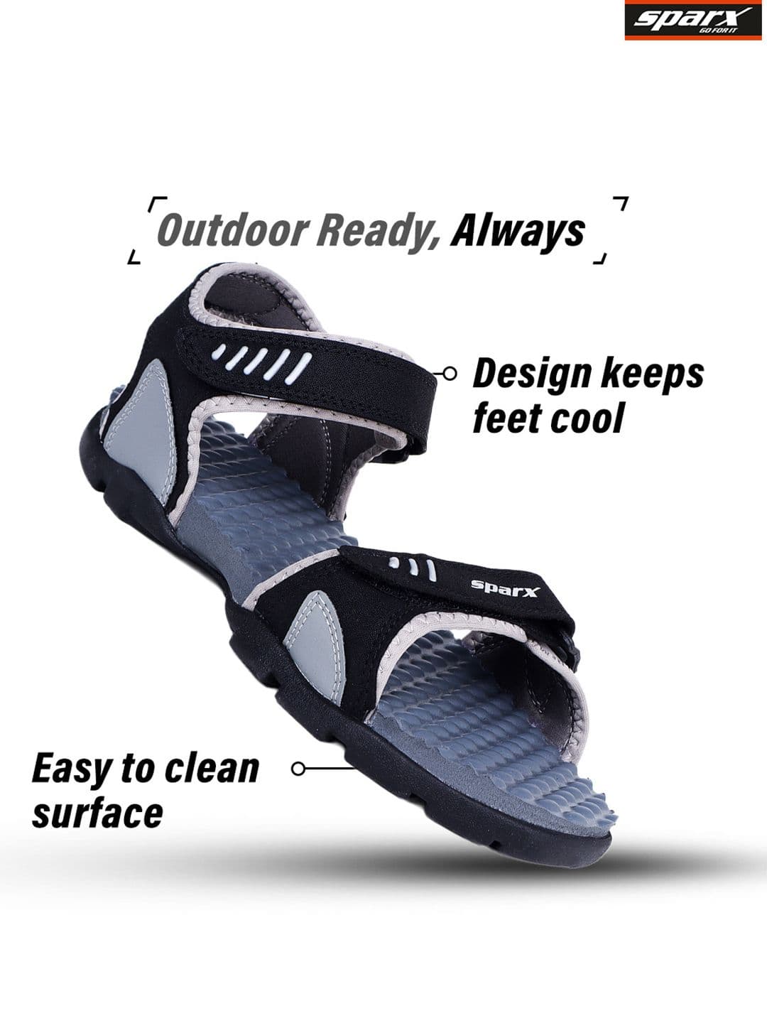 Sparx Men Textured Sports Sandals thumbnail 2