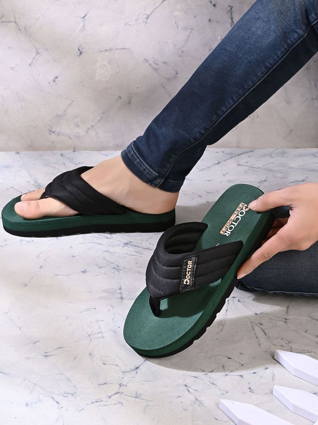 DOCTOR FEEL SOFT Men Thong Flip-Flops - view 1