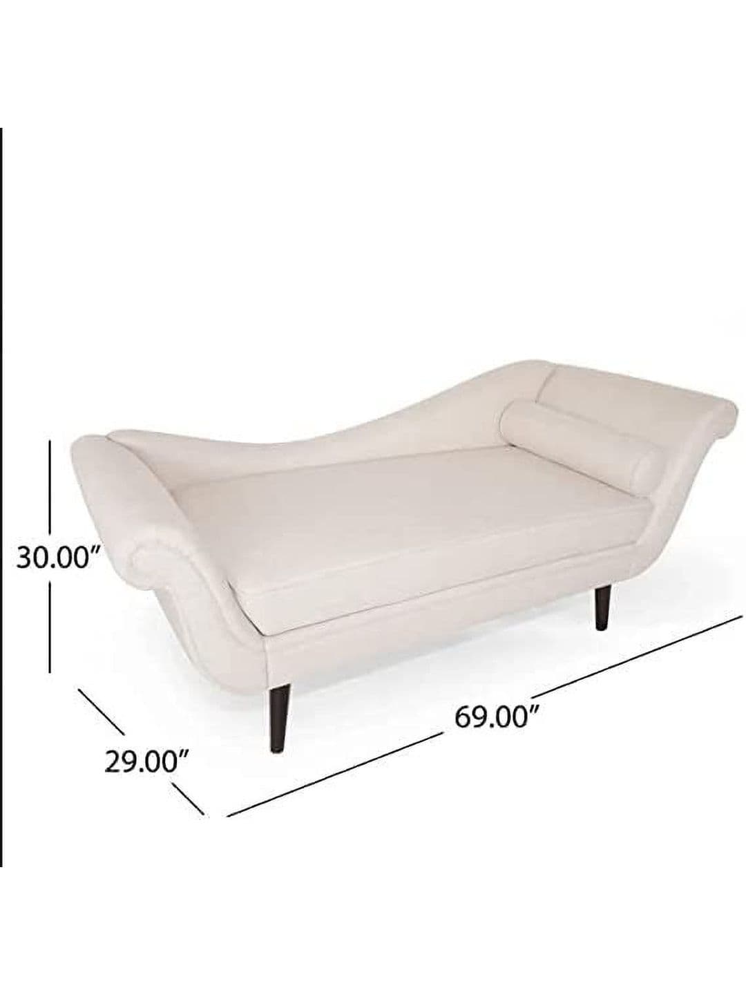 INDIAWOODMART Beige Textured Wooden 3 Seater Sofa thumbnail 5