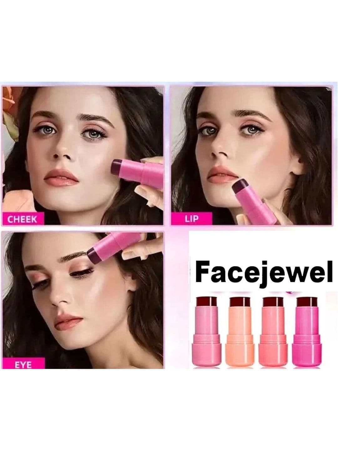 Facejewel Set Of 2 Jelly Blush Stick - Shade 01-03 thumbnail 3
