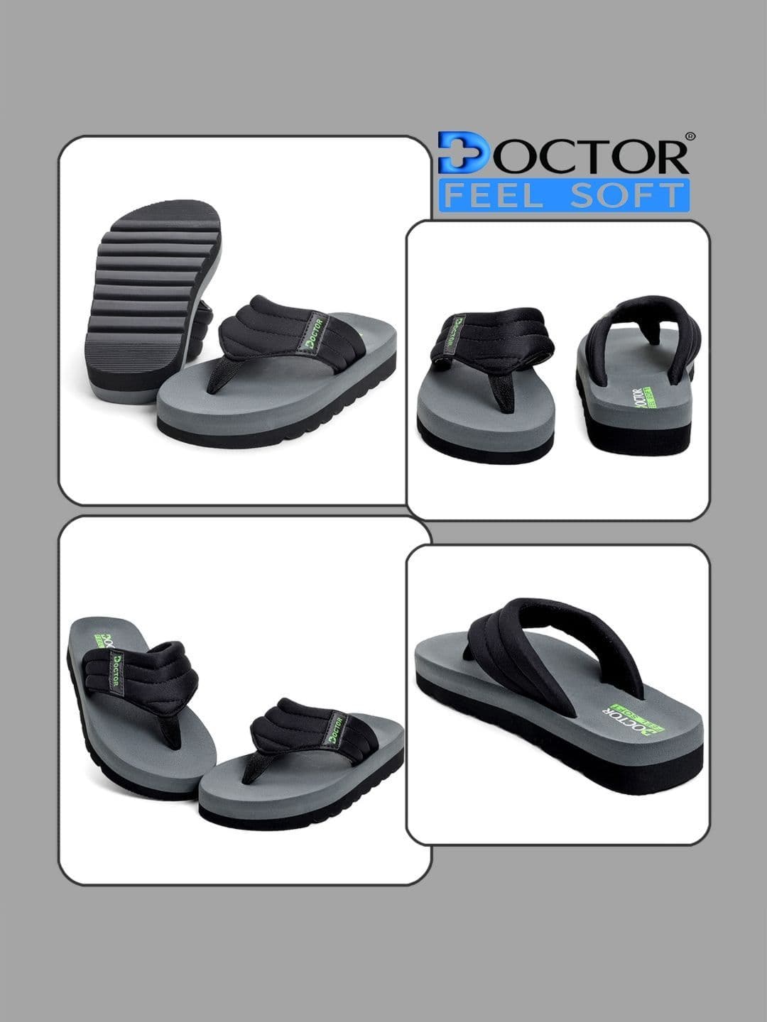 DOCTOR FEEL SOFT Men Thong Flip-Flops thumbnail 4