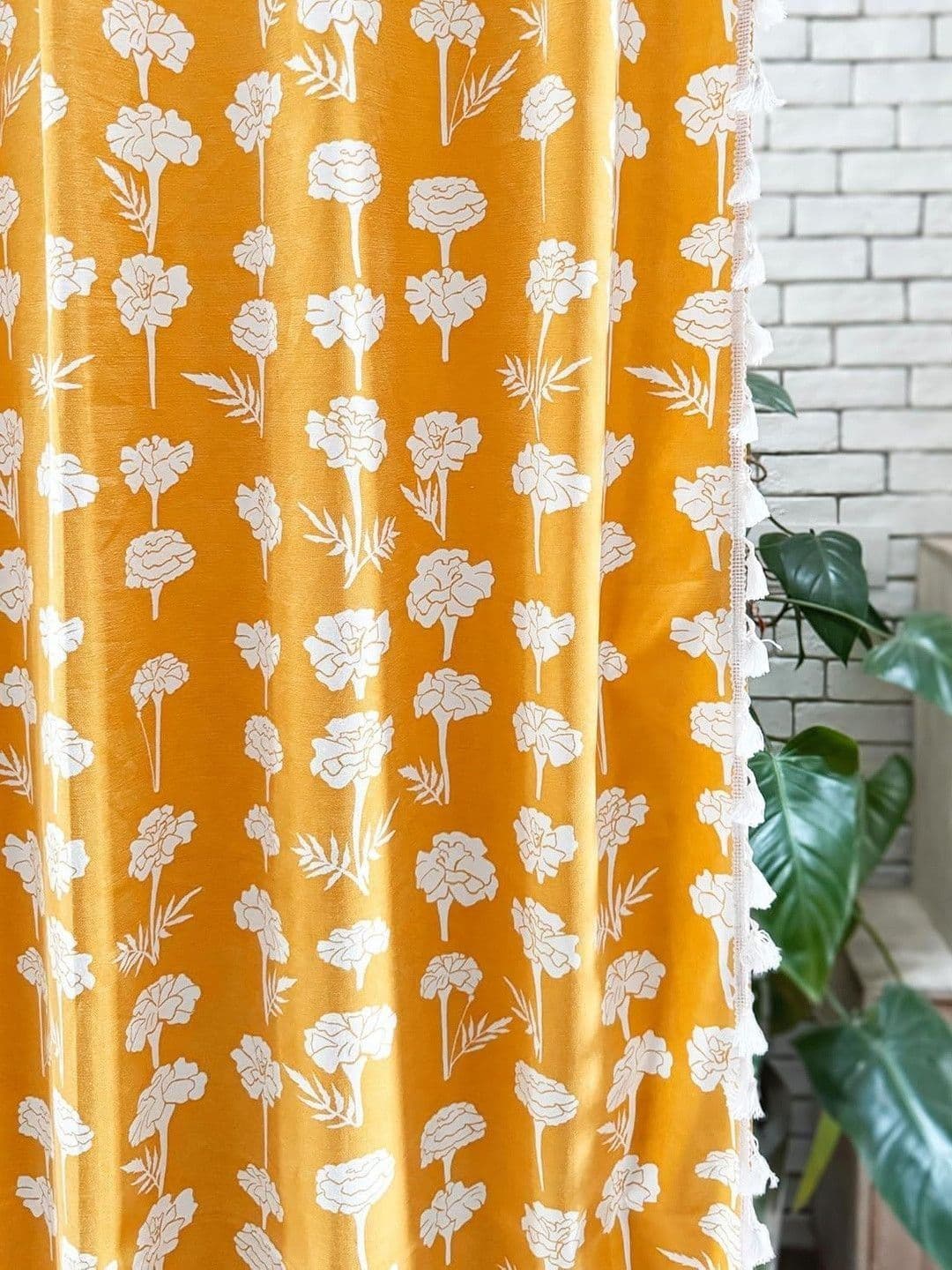 Tranquebar Home Single Panel- Cotton Window Curtain - 6 Feet thumbnail 2