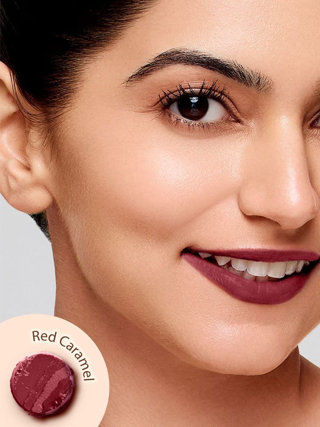 Mamaearth Moisture Matte Long Stay Bullet Lipstick - Red Caramel 20 thumbnail 3
